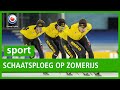 SPORT: Eerste schaatsploeg op zomerijs van Thialf