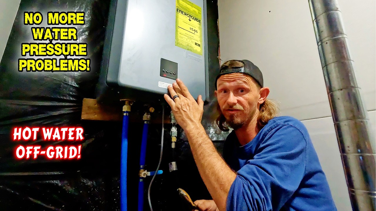 NO MORE COLD SHOWERS OFF GRID! WE FINALLY FIXED OUR HOT WATER PROBLEM!