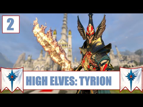 TAKING ON SKULL CRAG! - HIGH ELVES TYRION - Warhammer 3