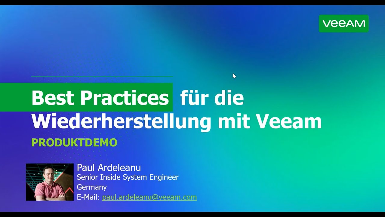 Veeam Backup & Replication – Deep Dive für Wiederherstellungen video