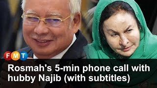 Download lagu Rosmah's 5-min phone call with hubby Najib (with subtitles) mp3
