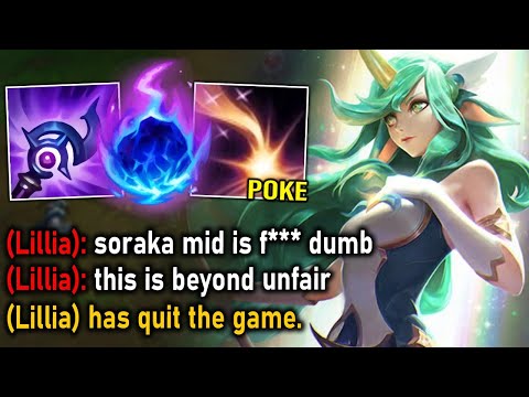 Soraka but I go mid lane and make Lillia Rage Quit (THIS IS LEGIT BULLYING)