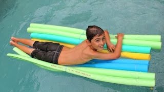 How to make a raft out of pool noodles