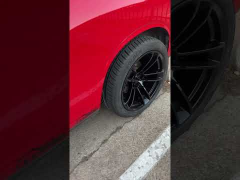 Staggered challenger rims on my RT challenger #hemi