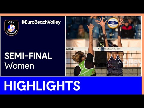 Behrens/Tillmann vs Makroguzova/Kholomina Semi-Final Highlights - EuroBeachVolley 2020 Women