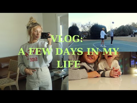 vlog | a few days in my life, family hangs, messy bun tutorial, work in atl, prepping for valentines