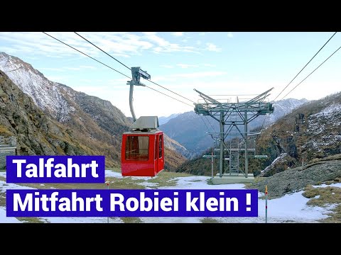 Talfahrt - Die andere, kleine Seilbahn nach Robiei - exklusive Mitfahrt - funivia