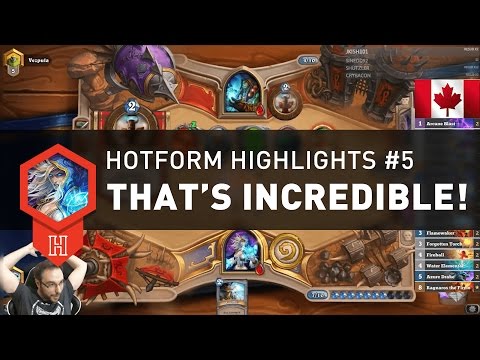 [Hearthstone] Hotform Highlights #5 – That's Incredible!