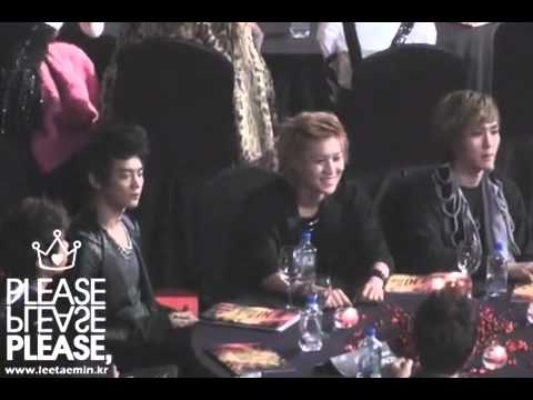 (101209) Taemin playing rock-paper-scissors with Key @ GDA