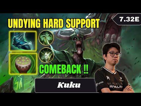 INSANE COMBACK GAME !!  Kuku Undying Hard Support Gameplay Patch 7.32e - Dota 2 Full Match Gameplay