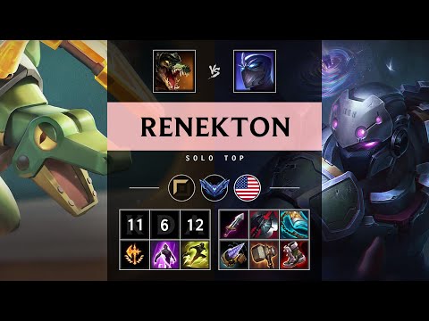 Renekton Top vs Shen - NA Diamond Patch 25.14
