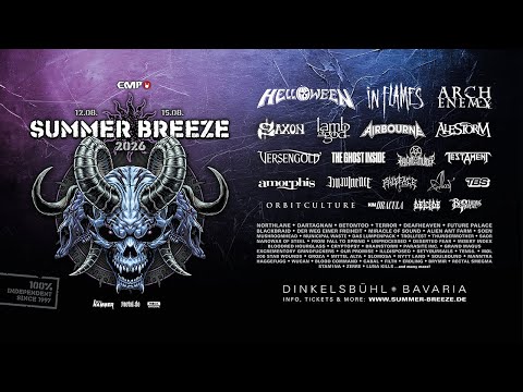 SUMMER BREEZE Open Air 2026 - 71 of more than 130 bands announced