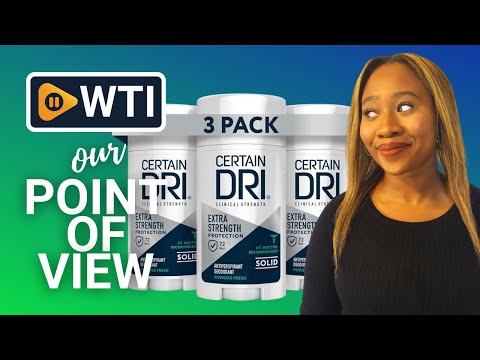 Certain Dri Extra Strength Clinical Antiperspirant Solid Deodorant - WTI product video review