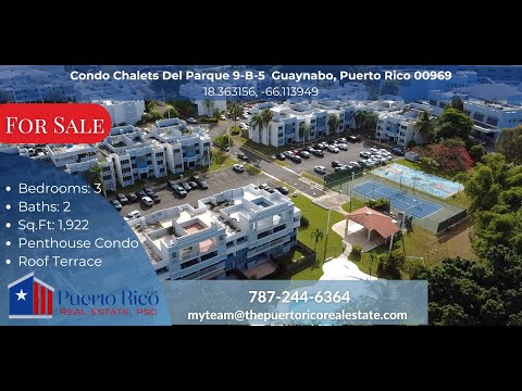 🏙️ Penthouse Living in Guaynabo – Rare 4-Parking Condo in Chalets del Parque