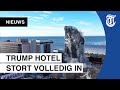 Zien: Trump plaza opgeblazen