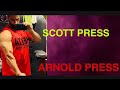 HOW TO do ARNOLD PRESS and SCOTT PRESS in CORRECT FORM for BEGINNER. || KARAN SINGH ||