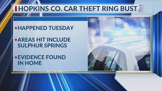 3 adults, 2 juveniles in custody after Hopkins County vehicle theft ring bust