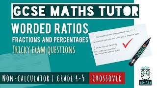 Difficult Worded Ratios for Paper 1 Non Calculator | Crossover GCSE Maths 14th May 2026 | REVISE9