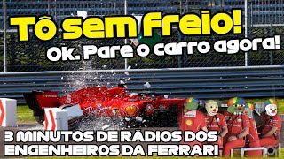 3 MINUTOS DOS ENGENHEIROS DA FERRARI E SEUS RÁDIOS 