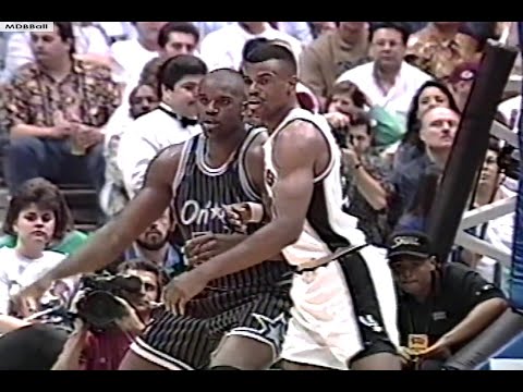 NBA On NBC - MVP Battle! David Robinson Takes On Shaq In The Alamodome! 1994