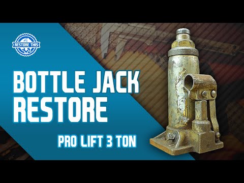 VINTAGE BOTTLE JACK RESTORATION - 1980s 3 Ton Pro-Lift Bottle Jack Restoration - TOOL RESTORATION
