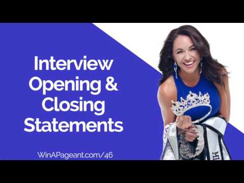 Interview Opening & Closing Statements (Episode 46)