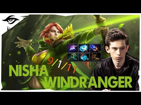 ROAMING WR // Secret Nisha Windranger Ranked gameplay | DotA 2