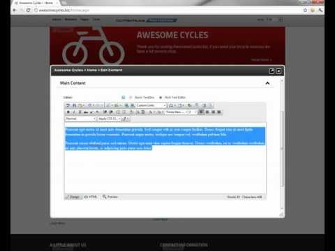 Updating content in the HTML module in DotNetNuke 6.2