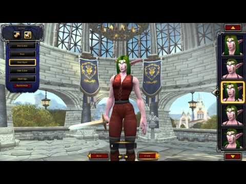 WoW - Draenor - NIGHT ELF FEMALE Customization [4K60]