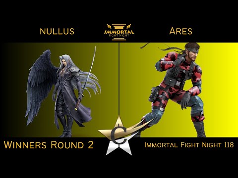 Immortal Fight Night 118 Winners Round 2 - nullus (Sephiroth) vs Ares (Snake) Smash Ultimate - SSBU