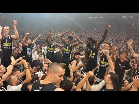 Гробари навијање и прослава финале АБА лиге 22/23 Партизан - Црвена звезда  22.6.2023