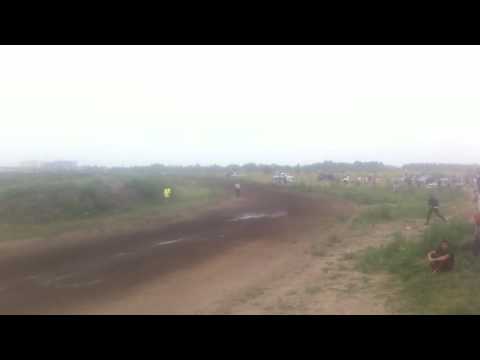Вылетел с трассы на людей. Гонки на Девау. Калининград. 24.07.16