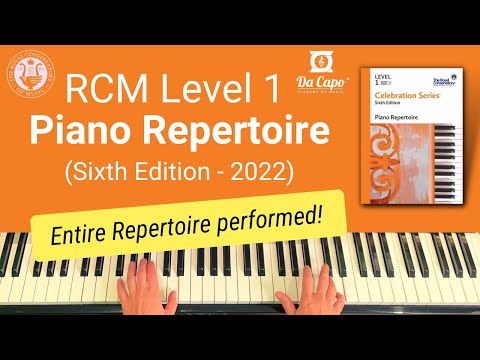 RCM Level 1 Piano Repertoire (new 2022 edition) - all pieces performed in full!