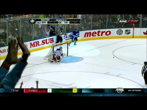 Tim Connolly nice shootout goal. March 24th 2012