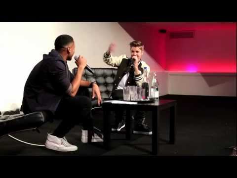 Justin Bieber Q and A with Reggie Yates in London
