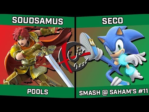 Soudsamus (Roy) vs Seco (Sonic) - Smash @ Saham's #11