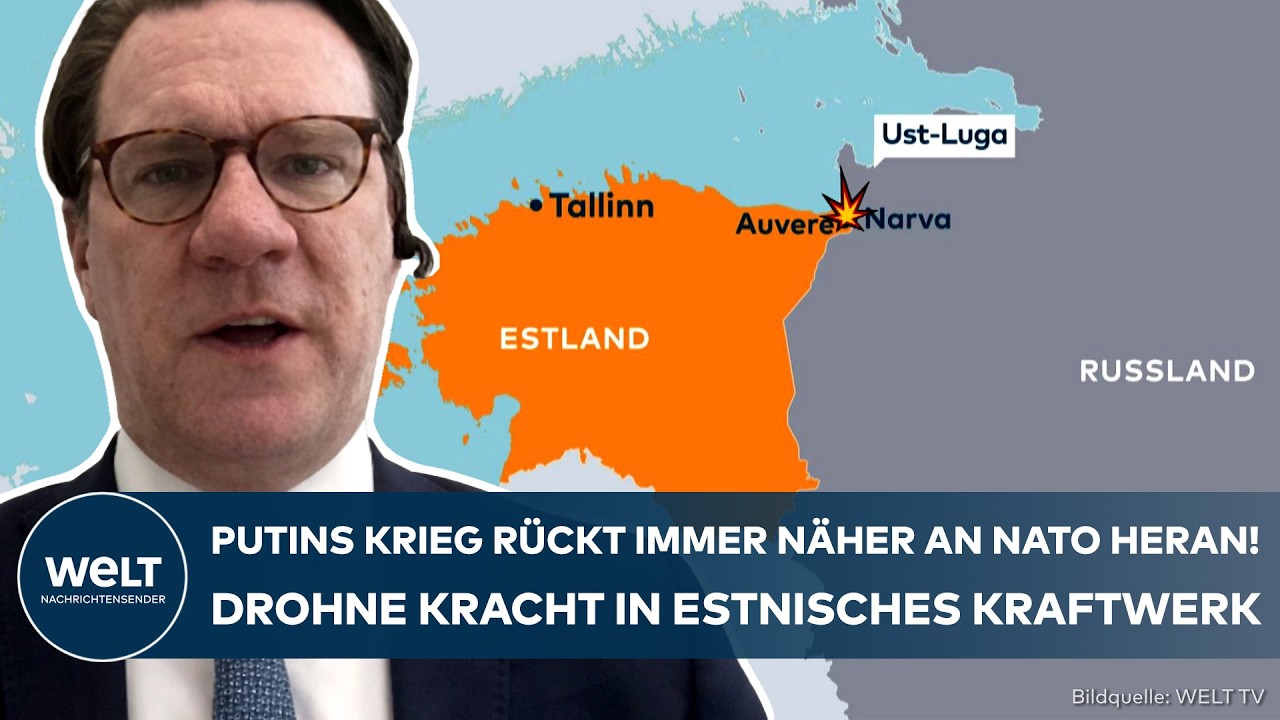 UKRAINE-KRIEG: Nato in Alarmzustand! Abstürzende Drohne kracht in Kraftwerk in Estland!