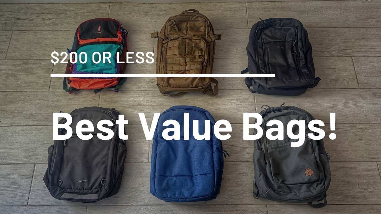 15 Travel & EDC Backpacks that are a GREAT value ($200 or Less)!