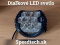 LED svetlo na pracovné stroje - diaľkové 70W / 9-32V / okrúhle / ECE R10/R112 (ø195mm) - Video Youtube
