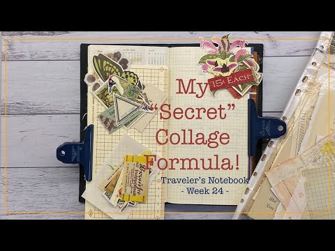 My Secret Collage Formula 🤫 Top 5 Tips to Beautiful Vintage Collage!  #travelersnotebook #collage
