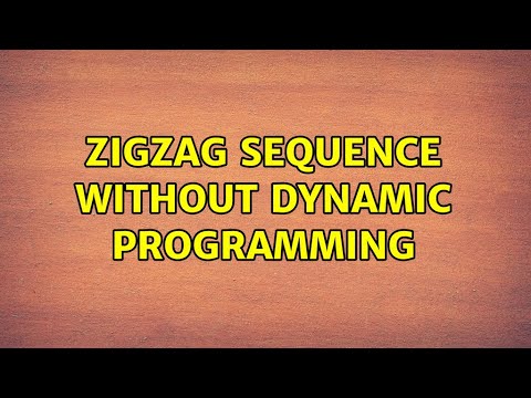 Zigzag Sequence Without Dynamic Programming