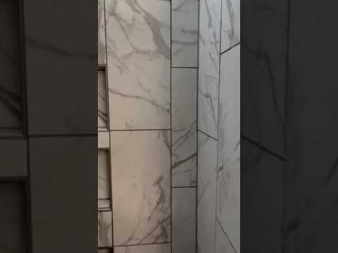 Remodeled Shower and Custom Frameless Glass Shower Door