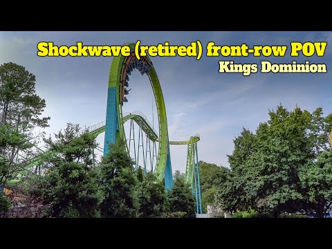 Shockwave (retired) Front-Row POV at Kings Dominion