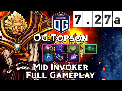 Invoker | OG.Topson | Mid Invoker Full Gameplay | 7.27a Full Gameplay