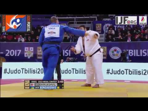 Judo Grand Prix Tbilisi 2017 Final o100kg OKRUASHVILI Adam (GEO) vs. BONDARENKO Stanislav (UKR)