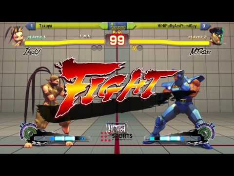 Elements Fighting Games Challenge #4 - USF4 - Takuya vs HiHiPuffAmiYumiGuy