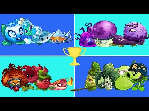 4 Super Team Color Plants - Which is Best Team Plant? - PvZ 2 Team Plant