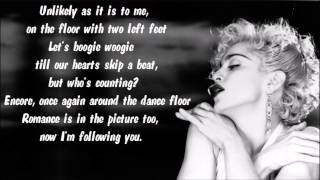 Madonna - Now I&#39;m Following You (Part I) Karaoke / Instrumental with lyrics on screen