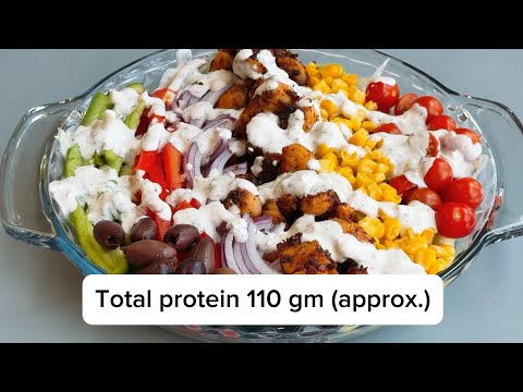 Protein Packed Chicken Salad #chickensalad #proteinrichsalad #healthyeating #highprotein