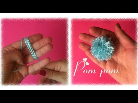 Super easy pom pom making ideas with fingers | Woolen Craft ideas | How to make pom pom|DIY pom pom
